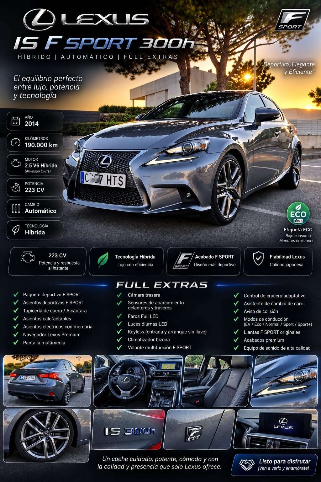 Lexus IS 300 300h F Sport + Navibox - foto 1