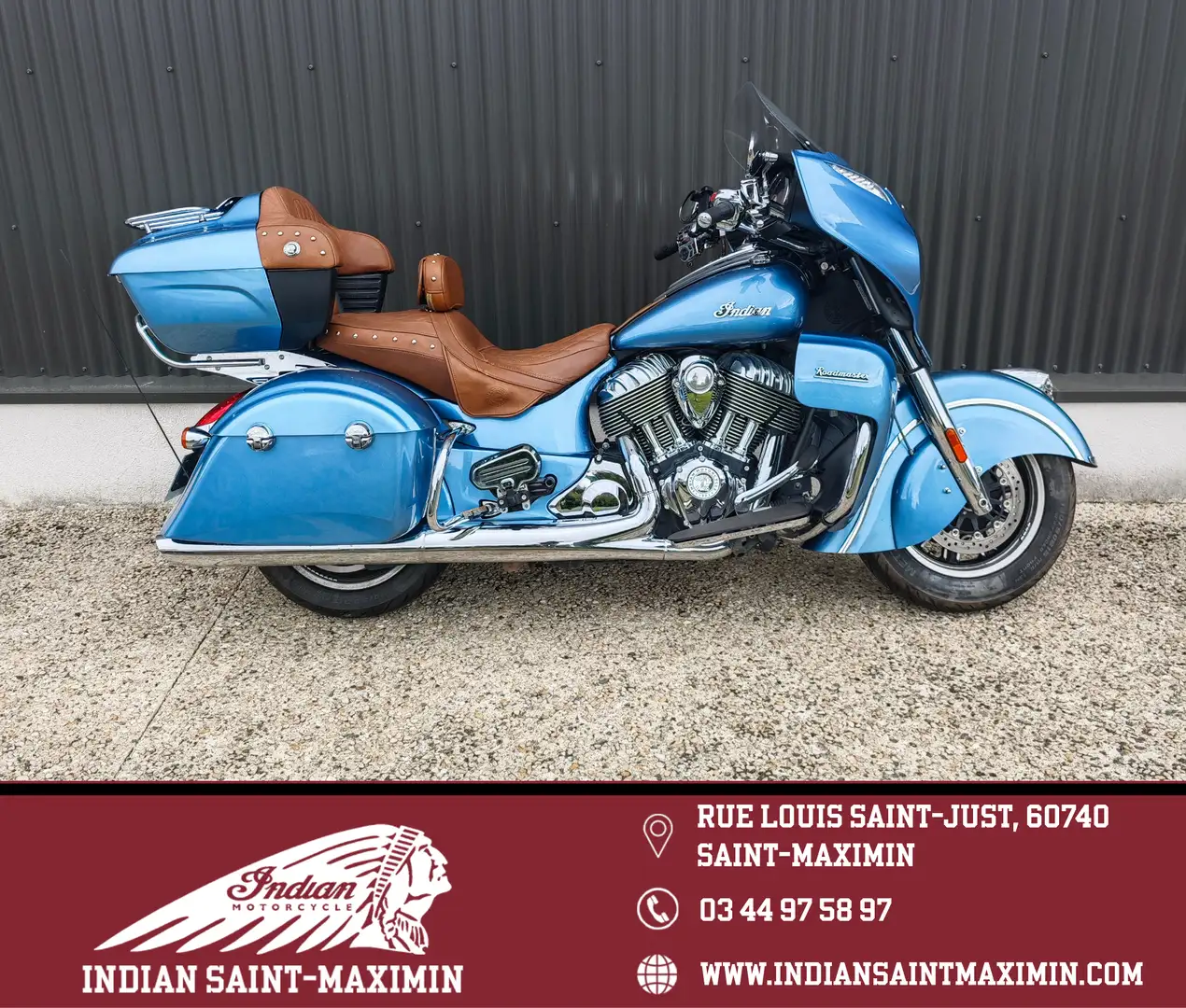 Indian Roadmaster Bleu - 1