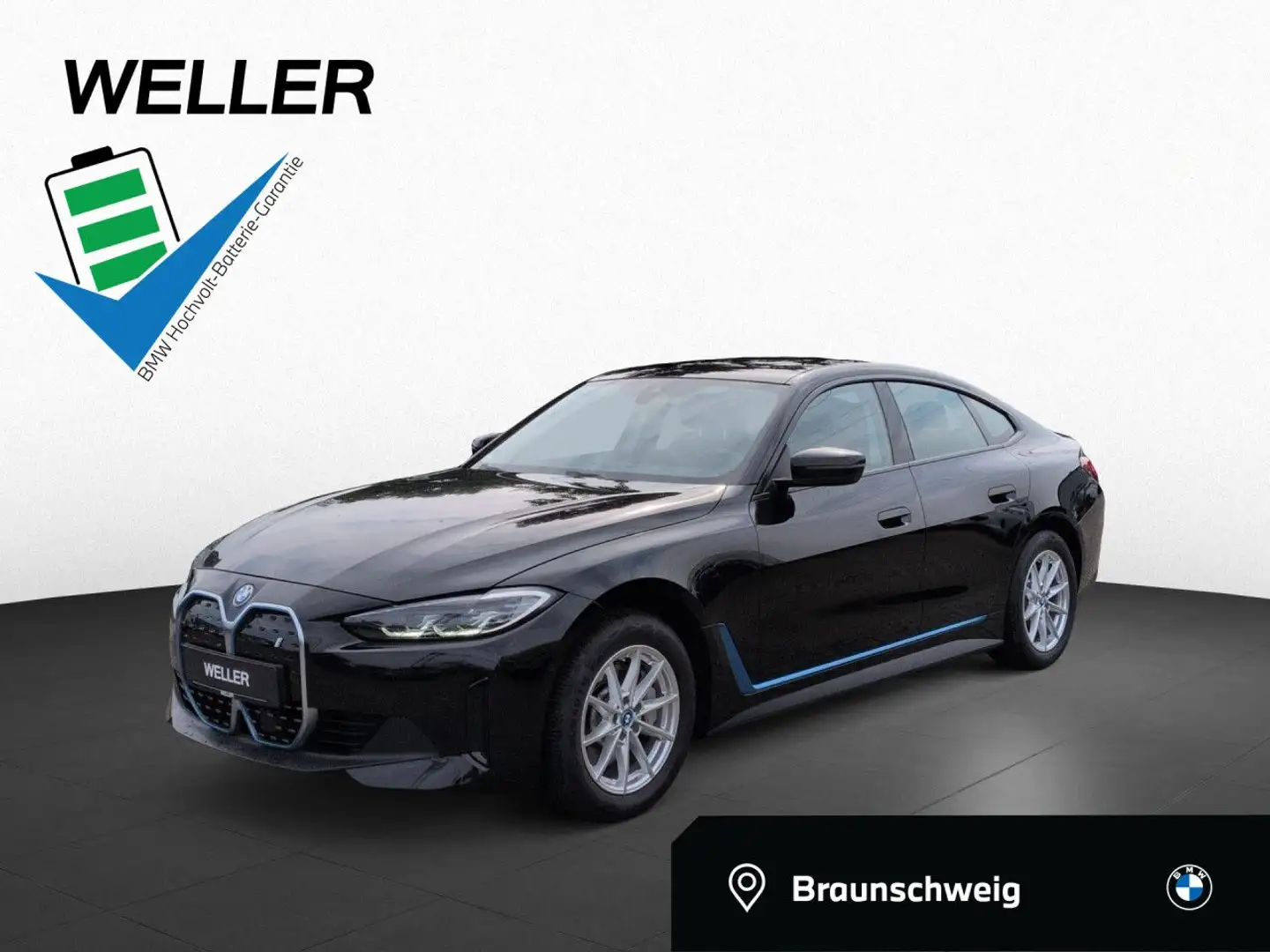 BMW i4 eDrive40 Gran Coupe LivePlus RFK Tempo DAB Navi Schwarz - 1
