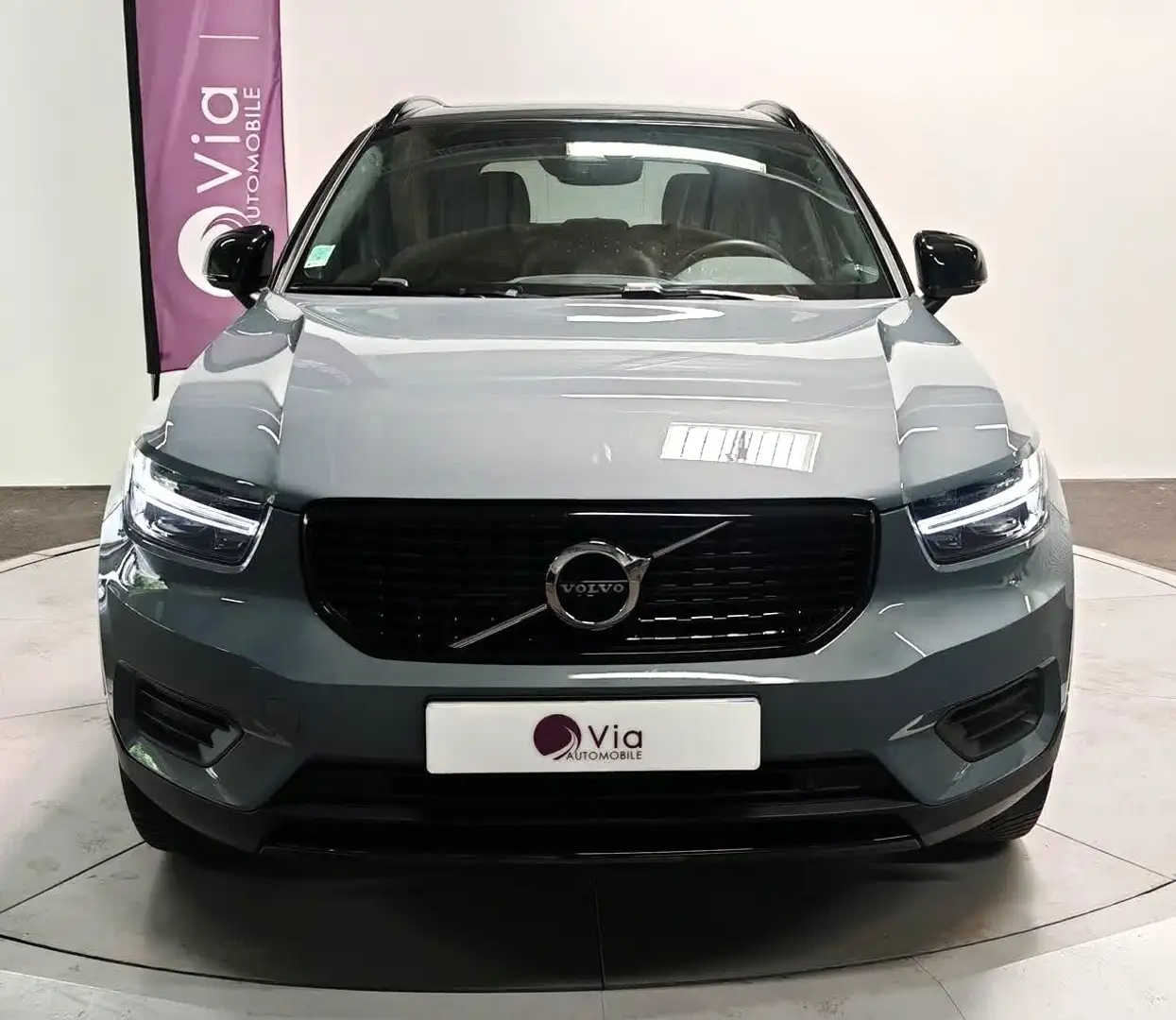 Volvo XC40 T4 Recharge 129+82 ch DCT7 R-Design / 1 ERE MAIN Gris - 2