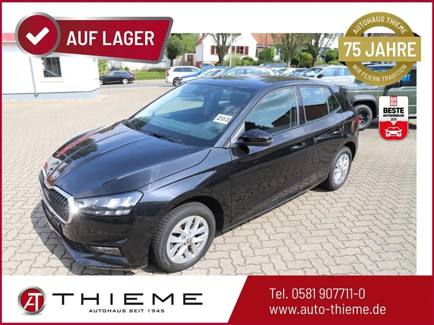 Skoda Fabia Ambition 110PS TSI DSG - SHZ/LED/PDC/App/Garant... Schwarz - 1