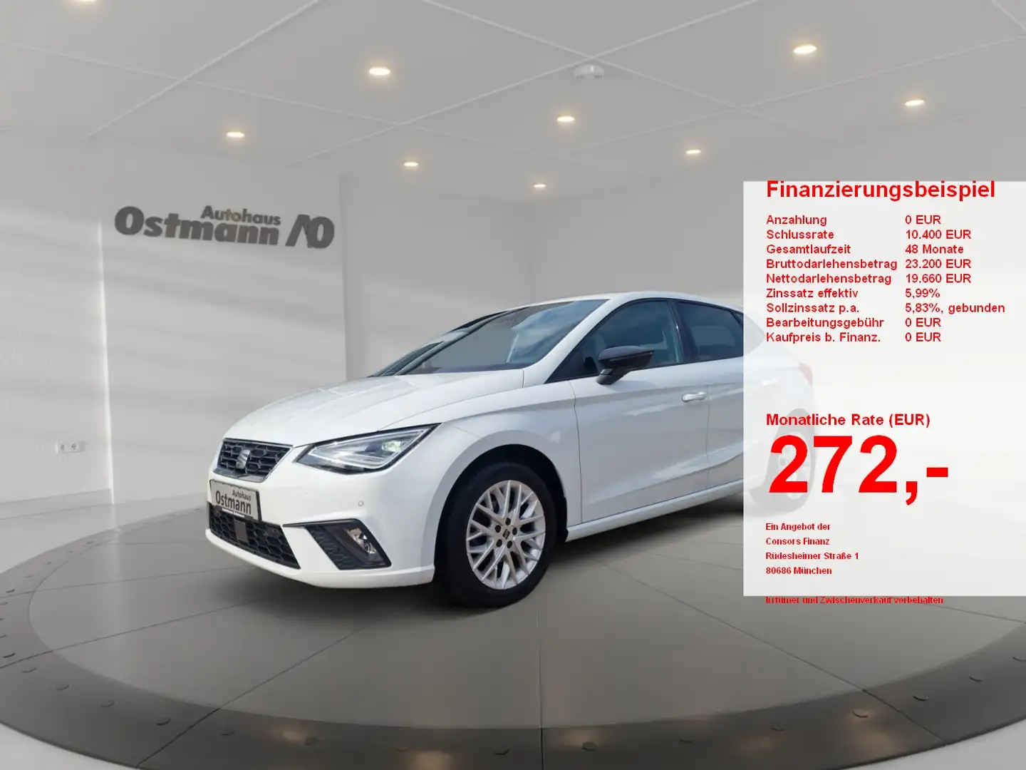 SEAT Ibiza 1.0 TSI FR ACC DynLicht LED Weiß - 1