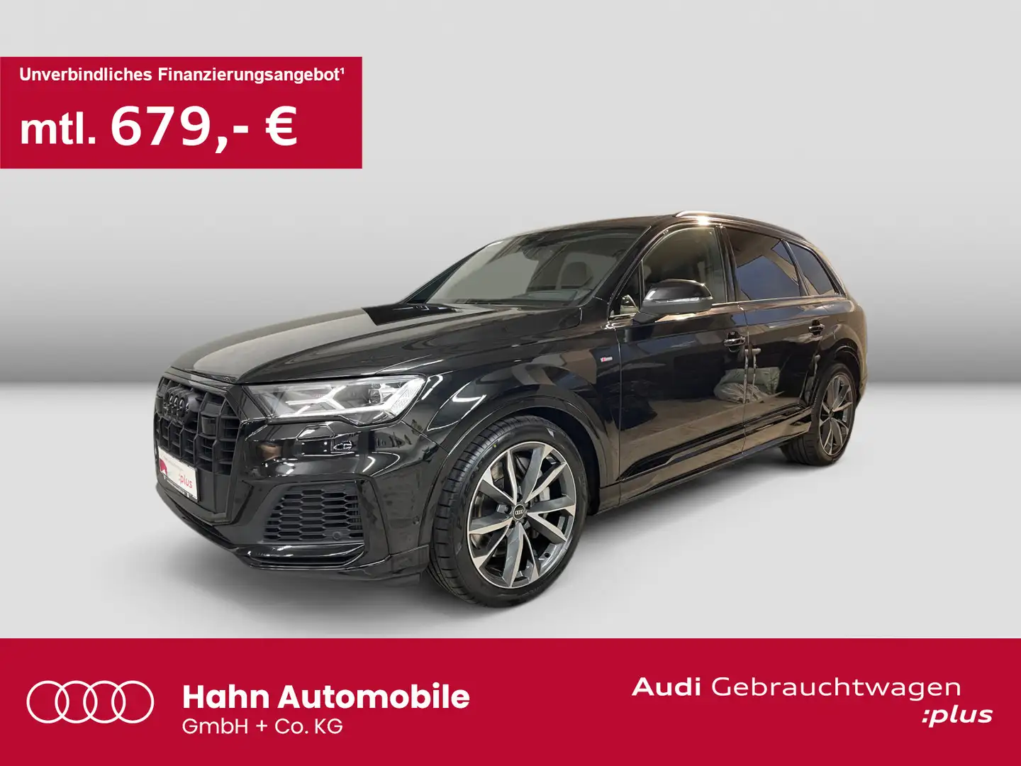 Audi Q7 55TFSIe quatt Tiptrc S-line HUD AHK Pano 360° Schwarz - 1