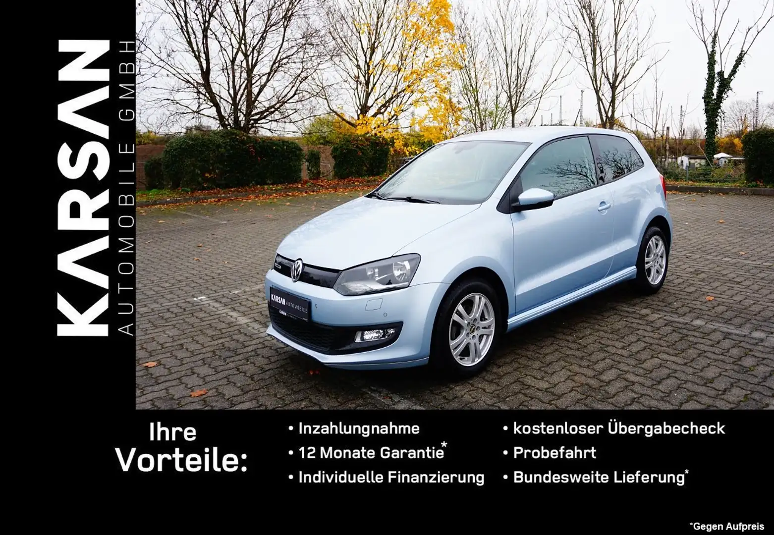 Volkswagen Polo Trendline BlueMotion/2xPDC/SHZ/USB/AUX/ Blau - 1