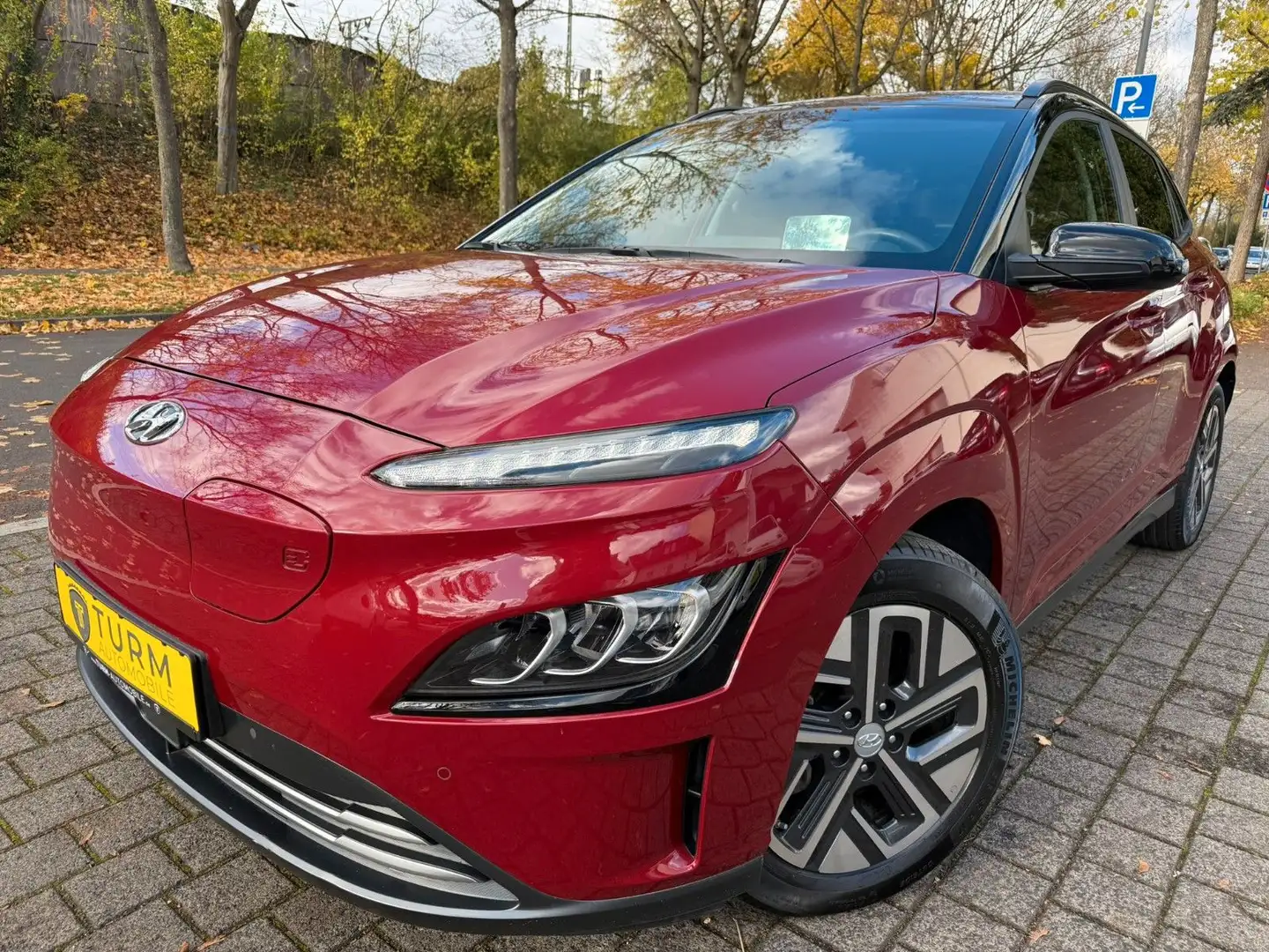 Hyundai Kona Prime Elektro 64kWh|SOH98%|Garantie09-29 Rot - 1