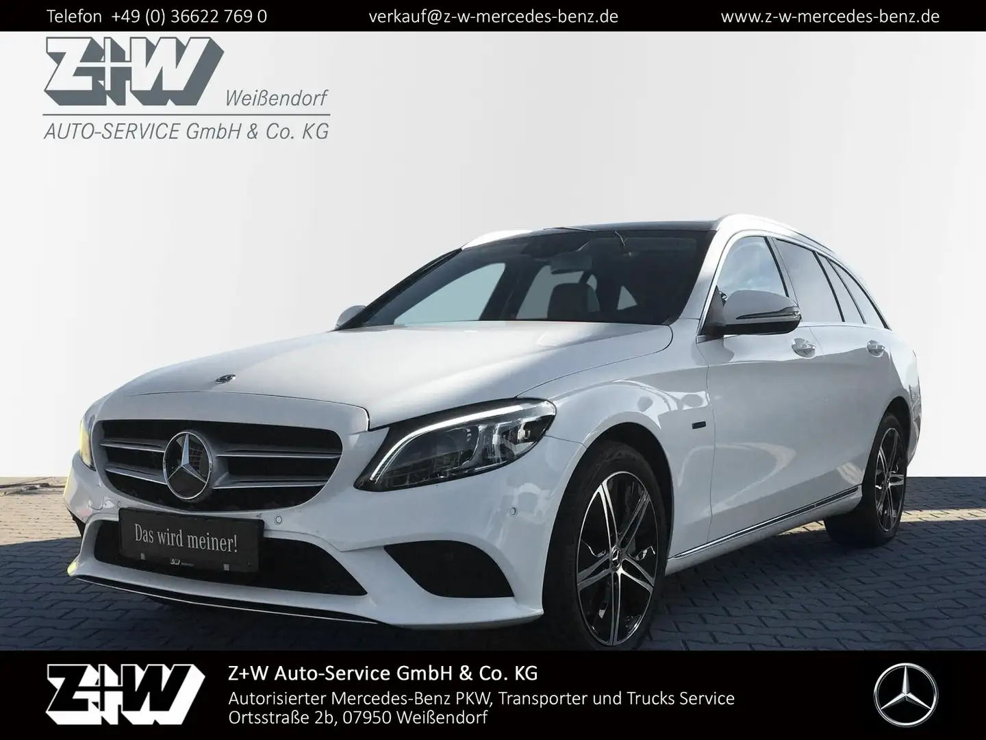 Mercedes-Benz C 300 C 300 de T-Modell NAVI*PANO*LED*SHZ*WINTERR.*KLIMA White - 1