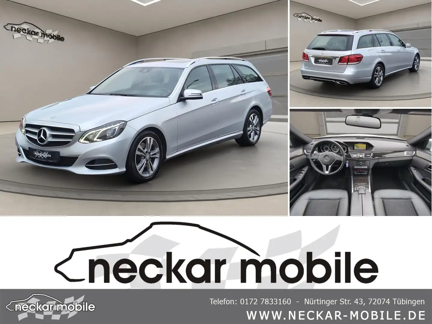Mercedes-Benz E 250 d 4M Avantgarde Autom. Navi AHK MB100 SD Argent - 1
