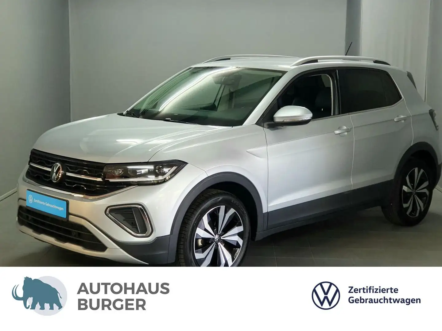 Volkswagen T-Cross Style 1.0TSI DSG MatrixLED/Navi/AppConn Silber - 1