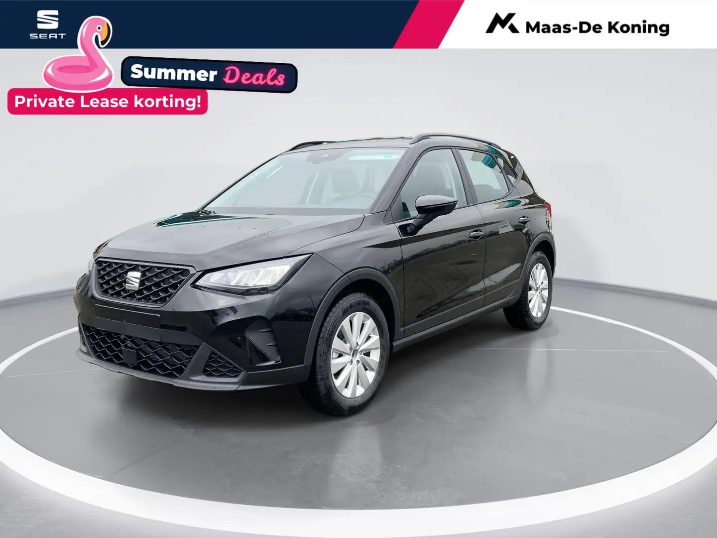 SEAT Arona Style 1.0 70 kW / 95 pk EcoTSI SUV 5 versn. Hand | Zwart - 1