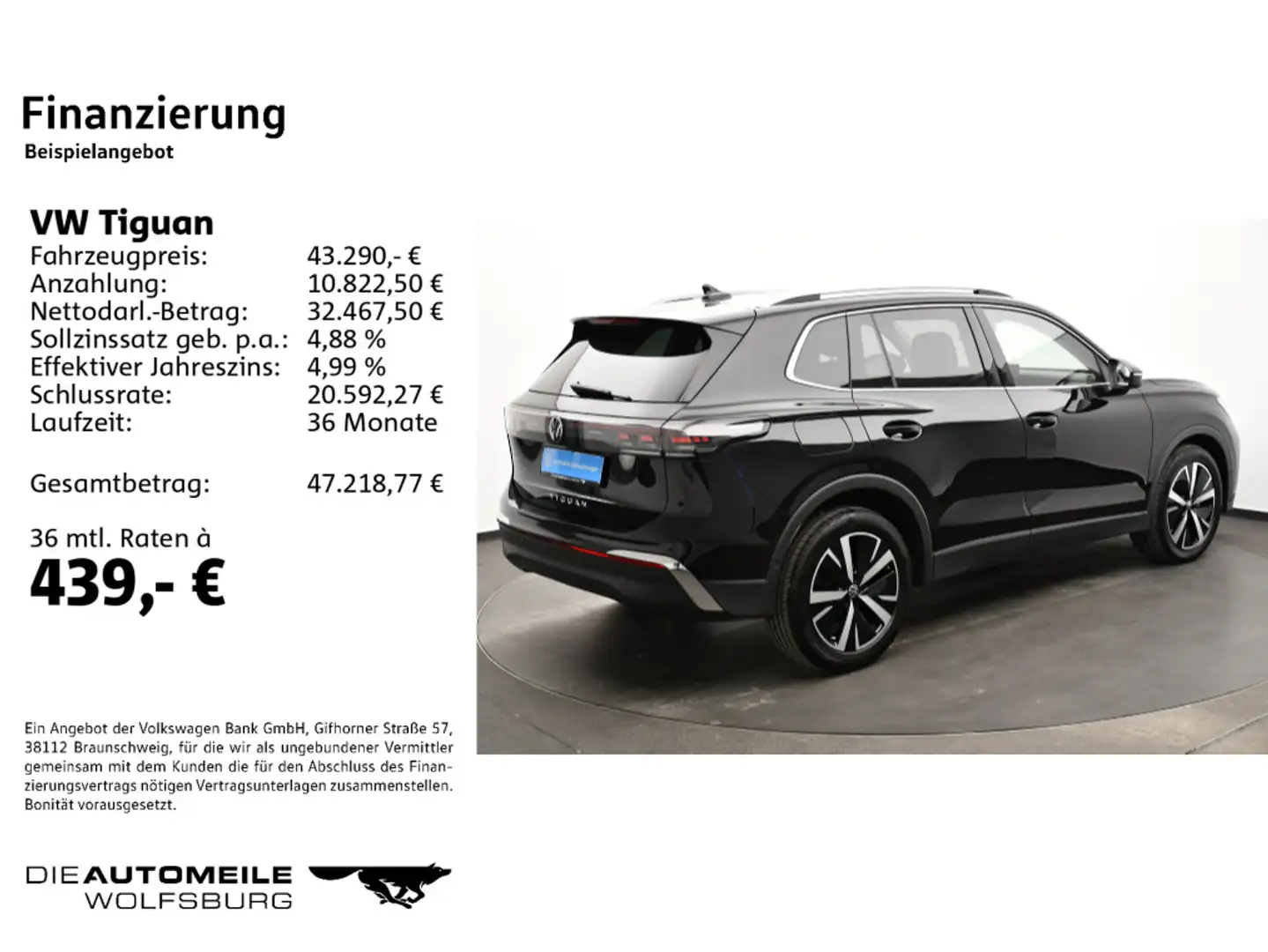 Volkswagen Tiguan 2.0 TDI DSG Elegance neues Modell Stand/P Noir - 2