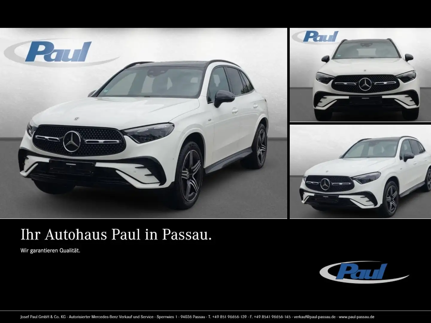 Mercedes-Benz GLC 300 de 4MATIC mit EQ Hybrid Technologie LM Weiß - 1