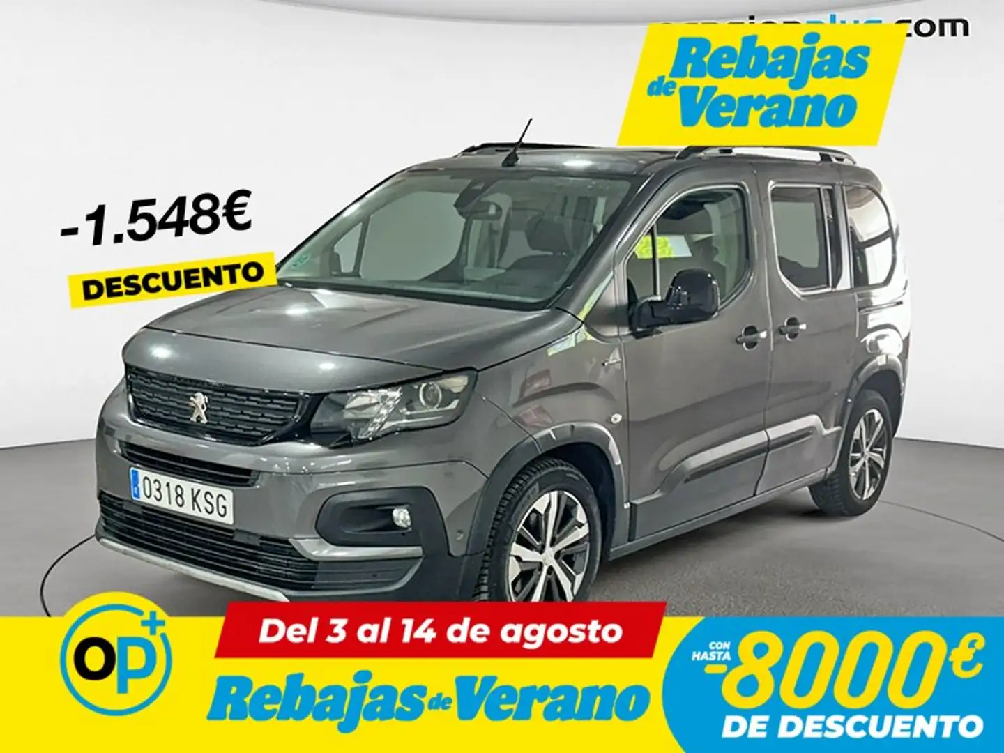 Peugeot Rifter 1.5BlueHDi S&S Long GT Line 130 Gris - 1