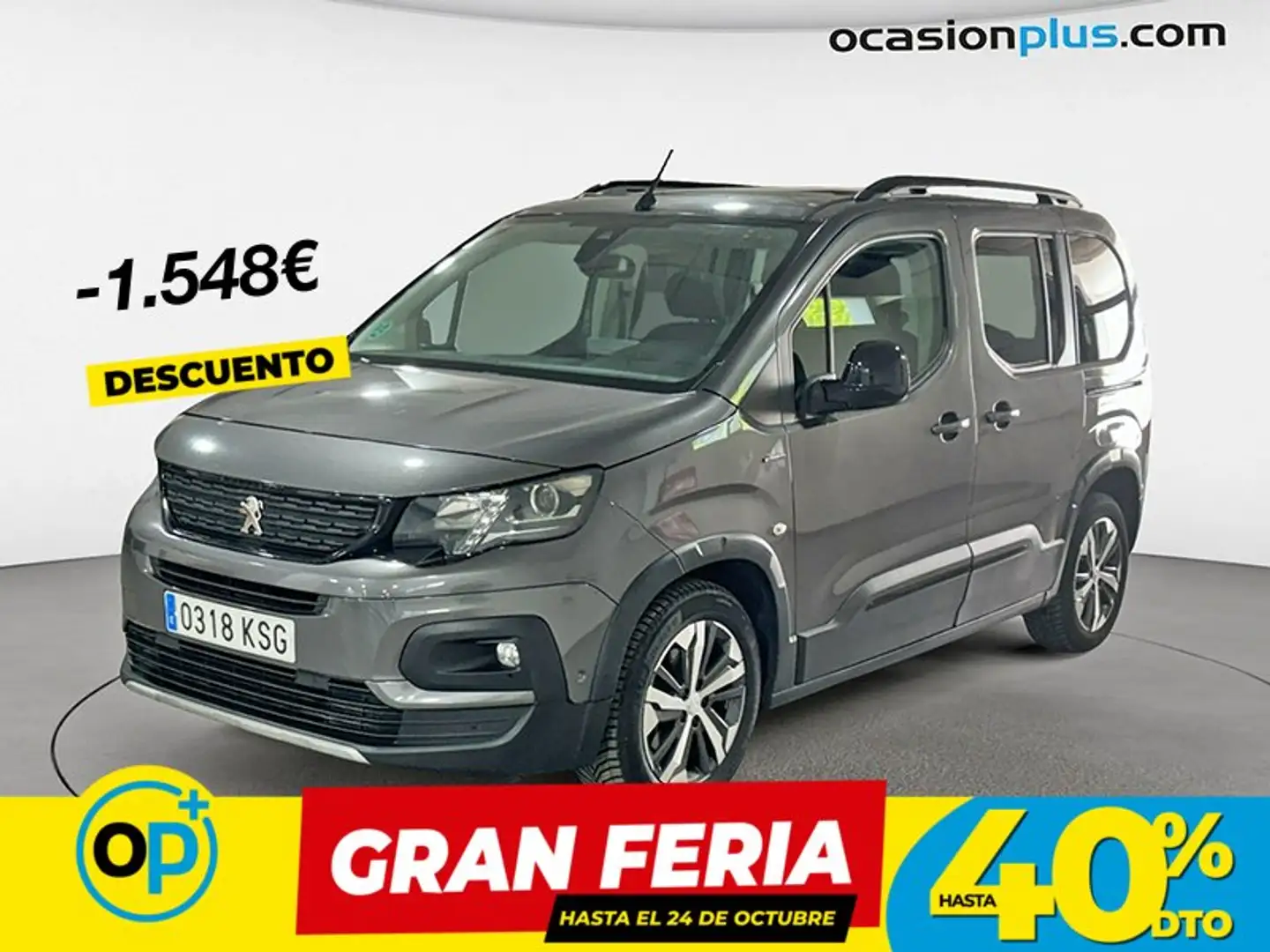 Peugeot Rifter 1.5BlueHDi S&S Long GT Line 130 Gris - 1