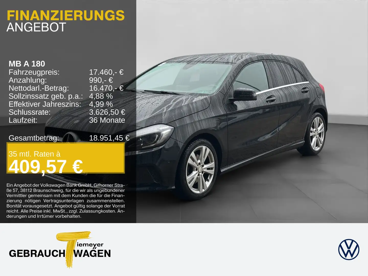 Mercedes-Benz A 180 DCT URBAN LED NAVI STHZG LM Schwarz - 1