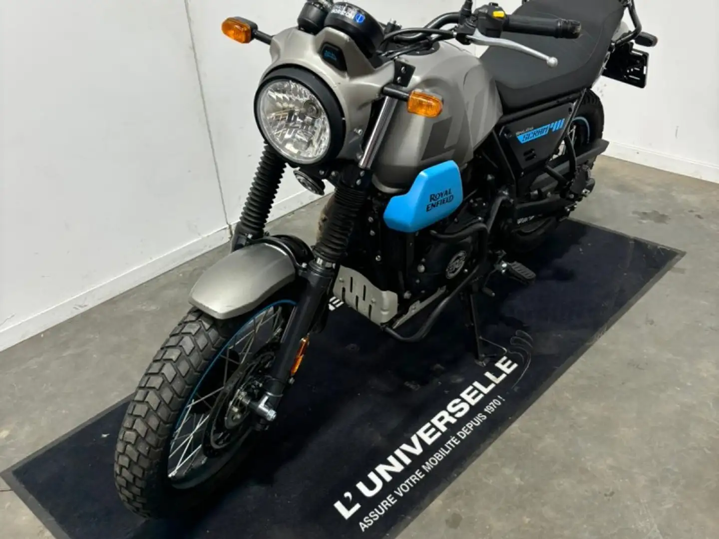 Royal Enfield Scram 411 Graphite Blue narančasta - 2