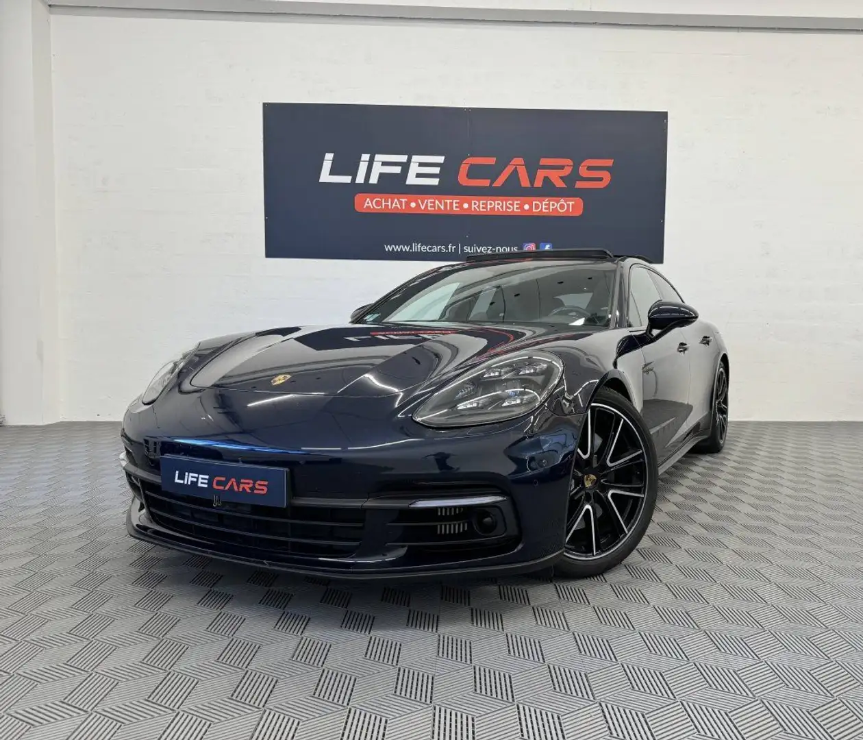 Porsche Panamera II 3.0 V6 462ch 4 E-Hybrid 2018 Française Approved Bleu - 2