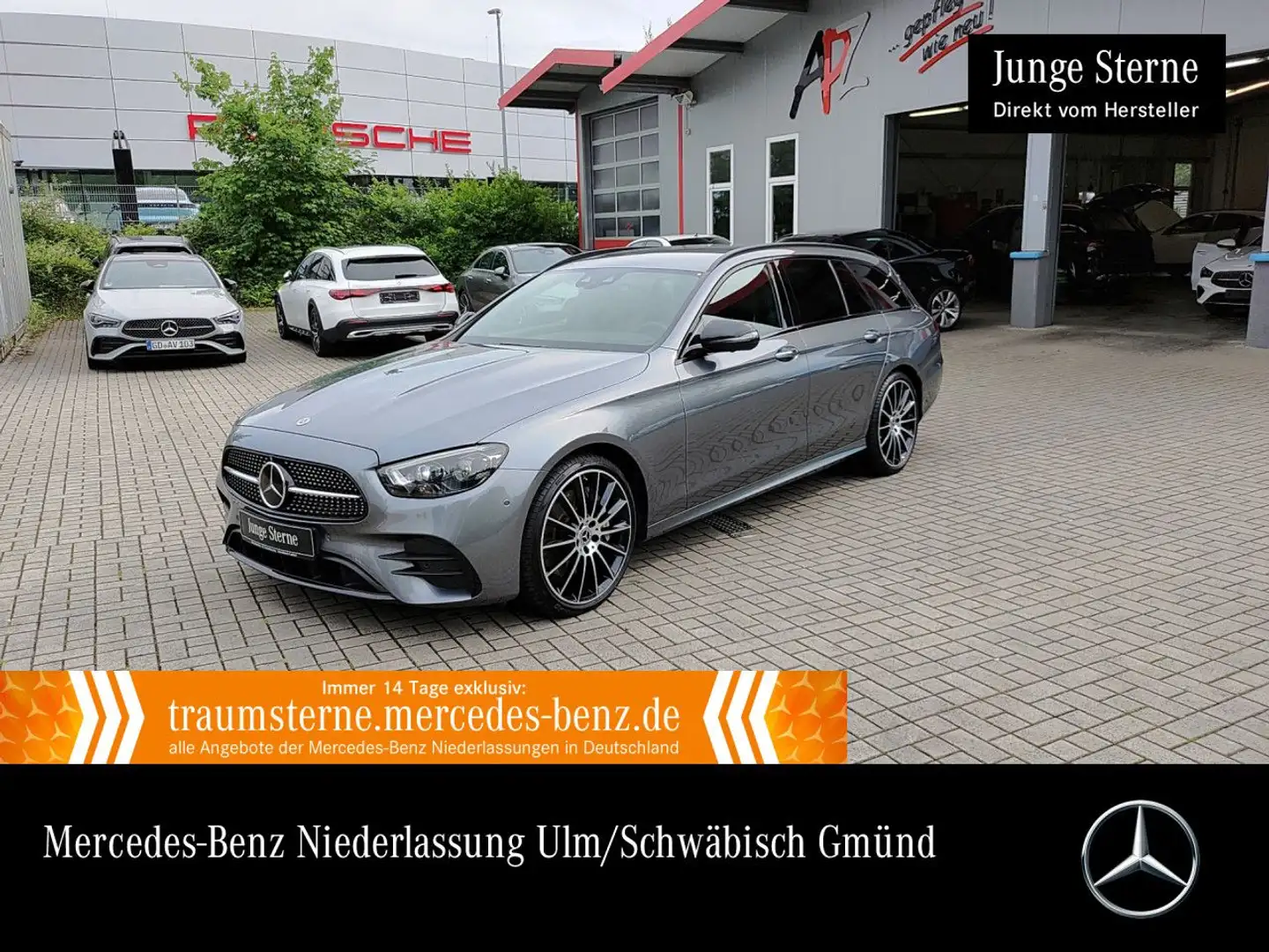 Mercedes-Benz E 400 d T 4M AMG+NIGHT+360+MULTIBEAM+FAHRASS+20" Gris - 1