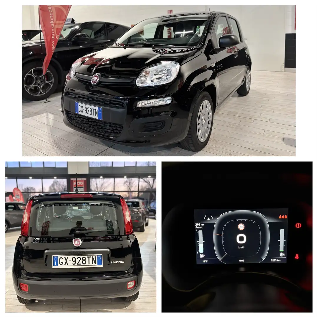 Fiat New Panda *NO OBBLIGO FINANZIAMENTO* 5 POSTI HYBRID1.0 70CV Nero - 1