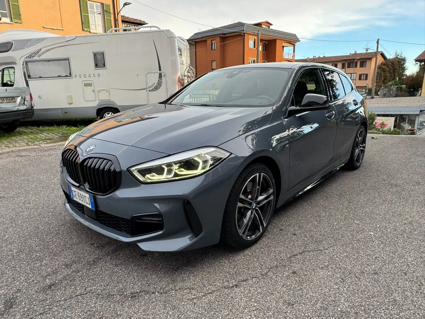 BMW 120 120d 190cv Msport auto TAGLIANDI CERTIFICATI BMW Grigio - 2