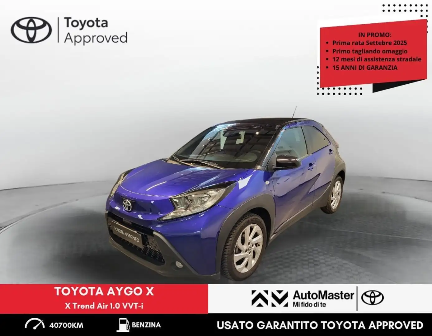 Toyota Aygo X 1.0 VVT-i 72 CV 5 porte Trend Air Blu/Azzurro - 1