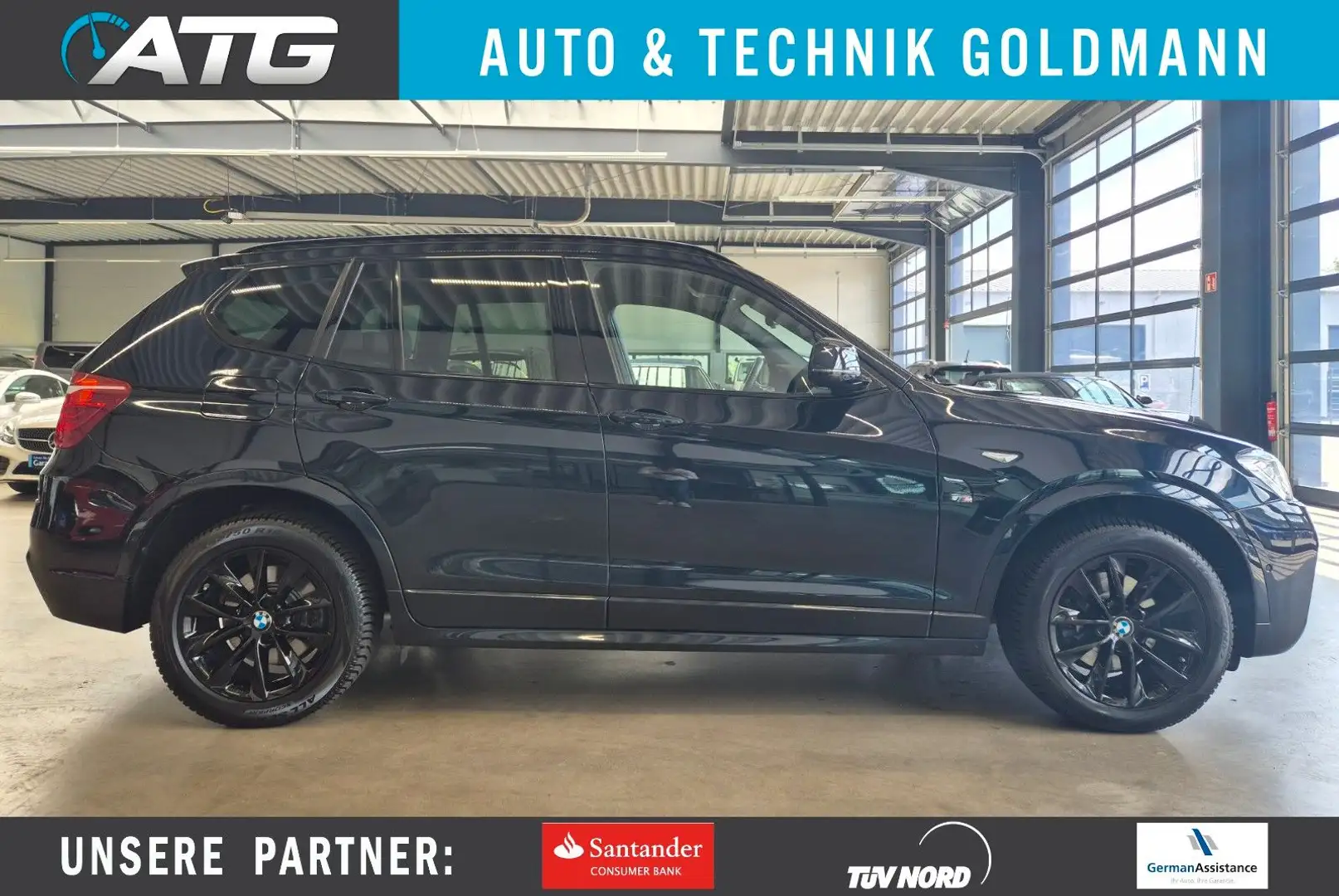 BMW X3 XDRIVE 28i M-SPORT LEDER NAVI LED PANO HUD Noir - 1
