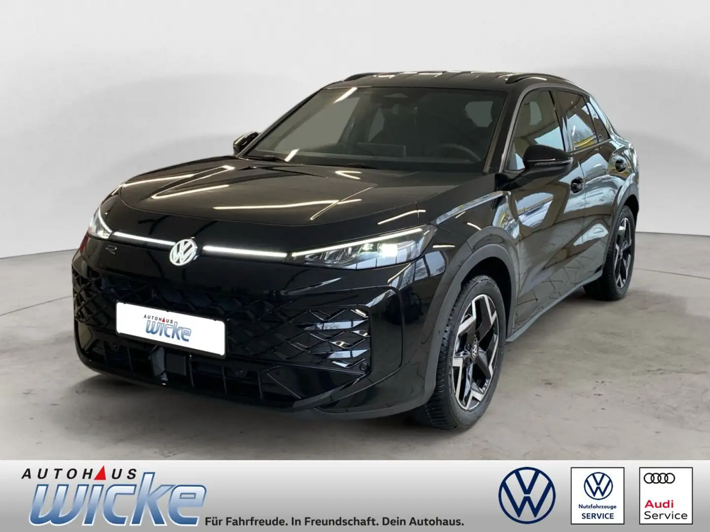 Volkswagen T-Roc 1.5 eTSI DSG R-Line APP CONNECT AHK KEYLESS Schwarz - 1