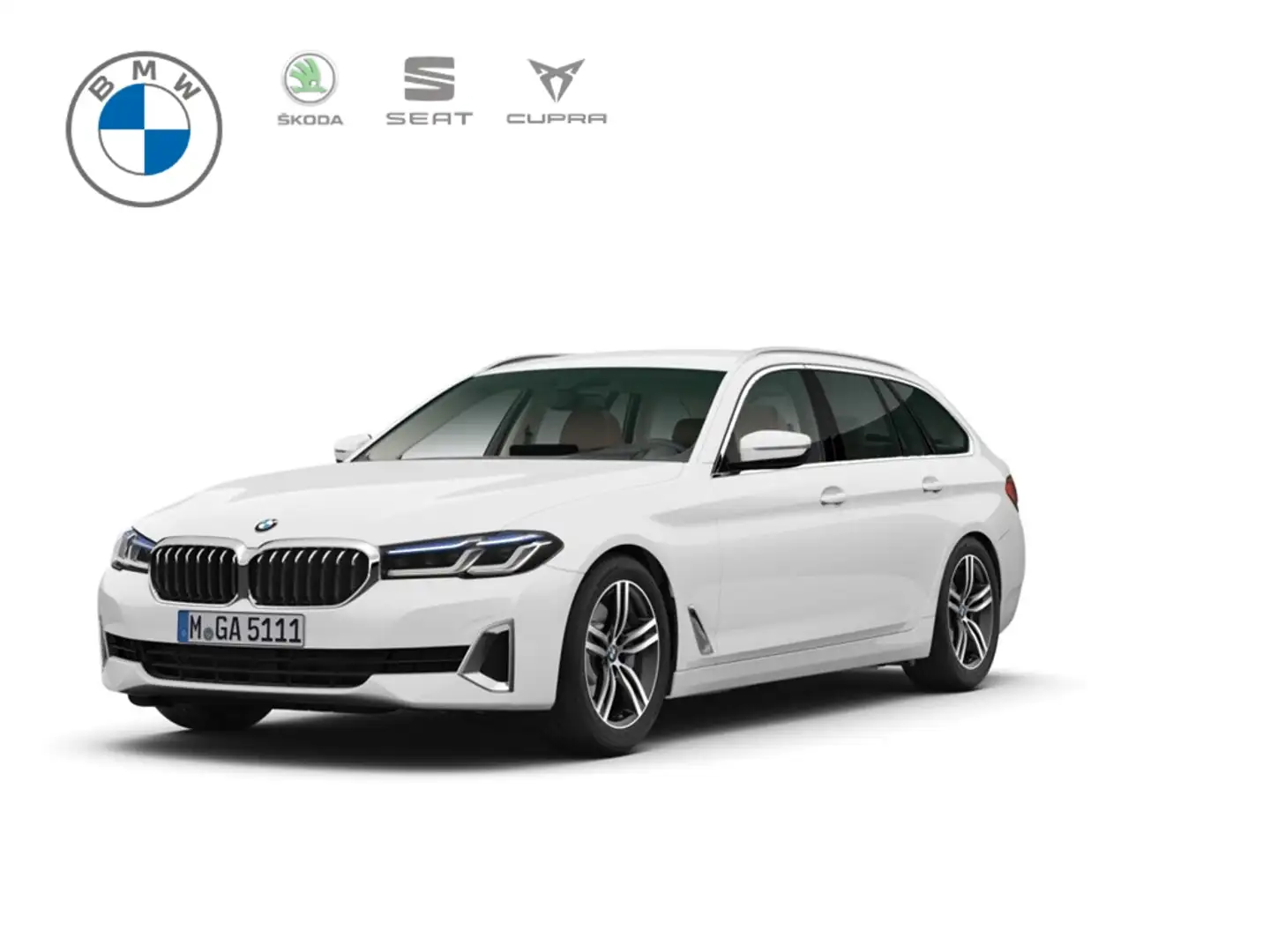 BMW 530 d Touring Lux.Line*360°Kamera*Laserlicht*ACC*HeadU Weiß - 1