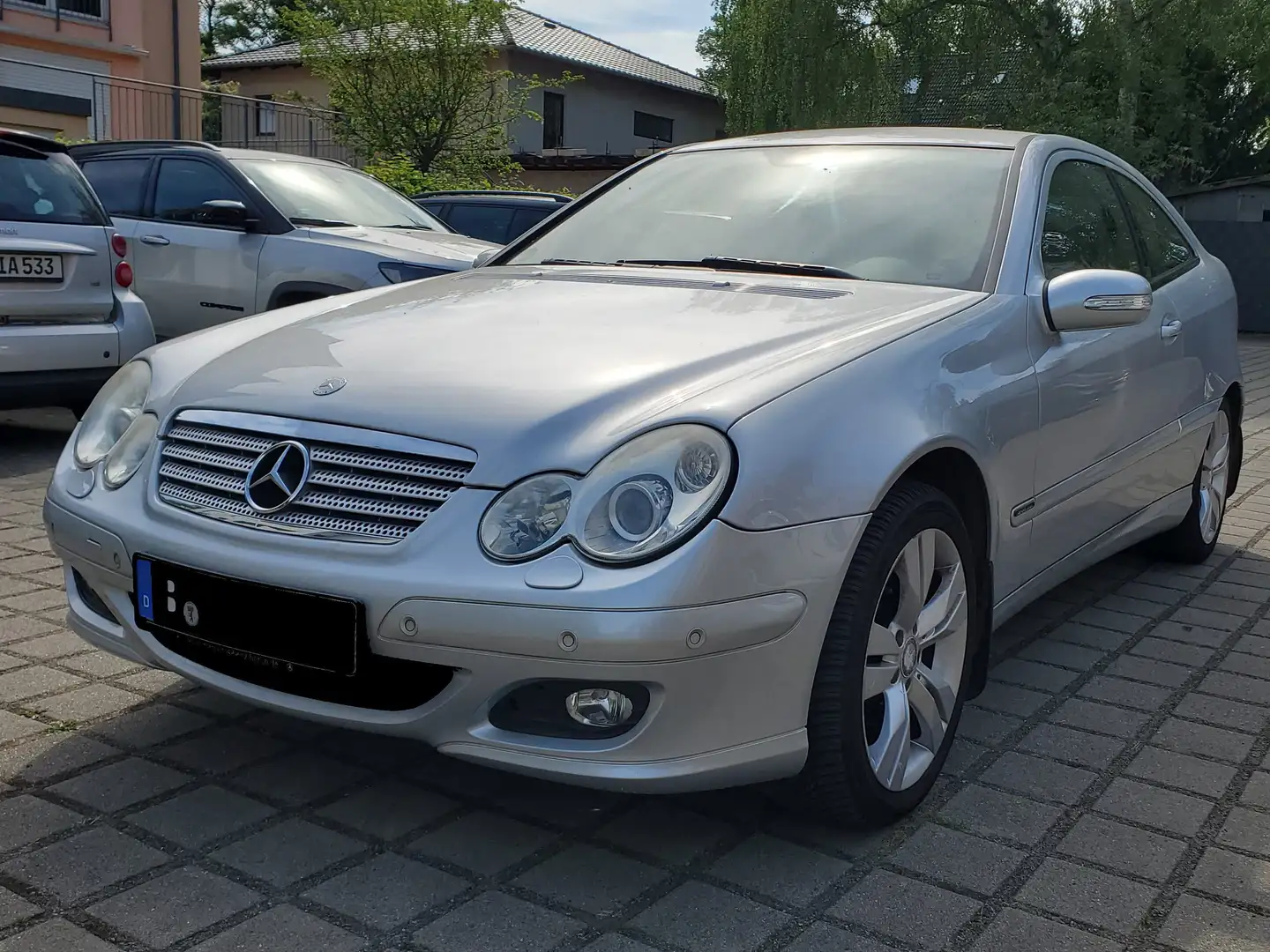 Mercedes-Benz C 160 C-Klasse Sportcoupe Kompressor Sportcoupe Automati Plateado - 1