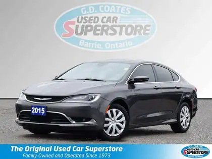 Gray 2015 Chrysler 200 Sedan Front-Wheel Drive Automatic