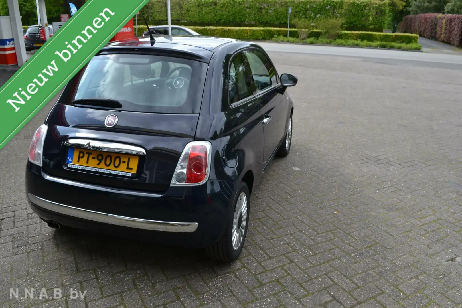 Fiat 500 1.2 Lounge, Airco, Panoramadak, Blau - 2