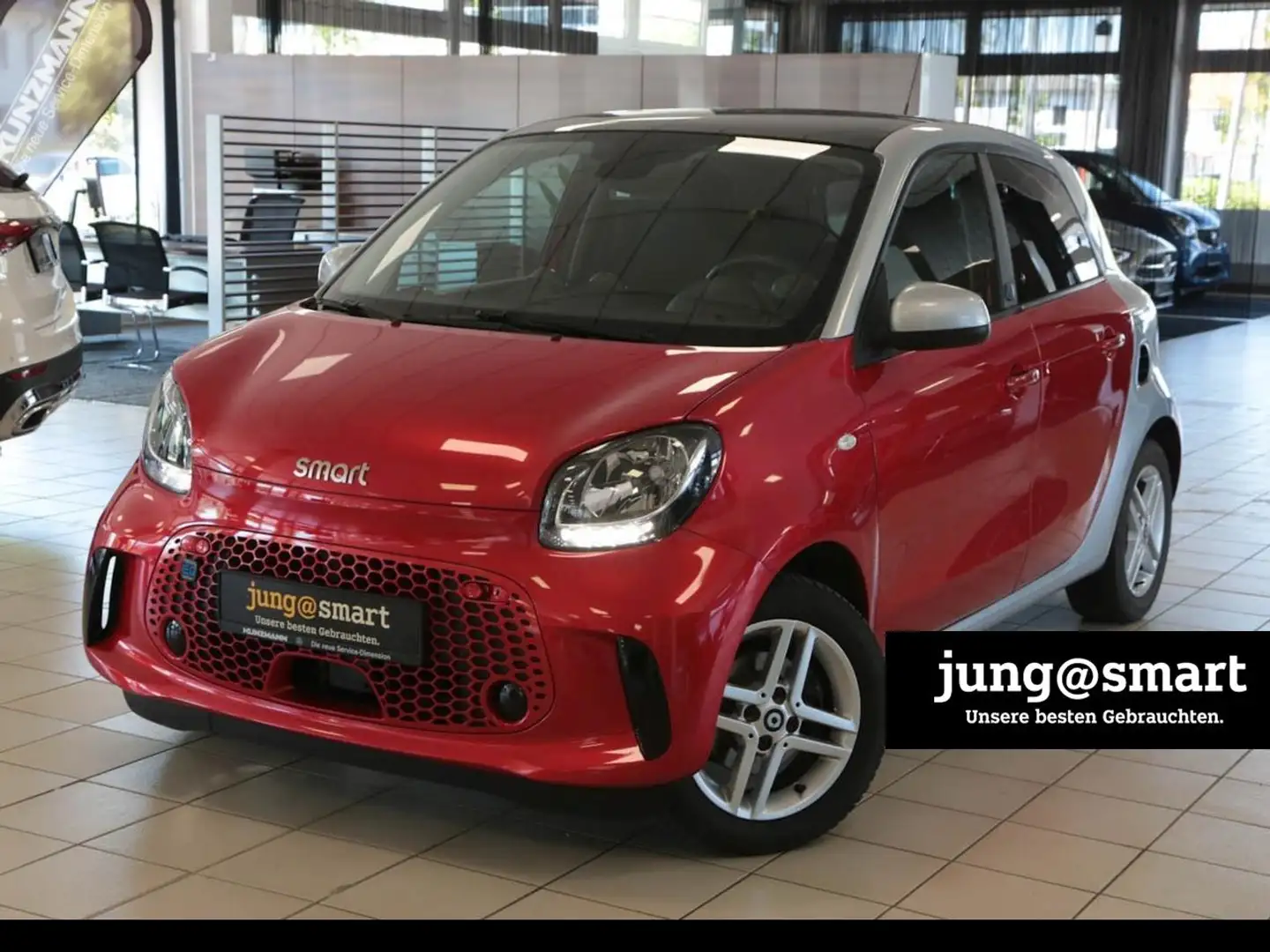 smart forFour EQ  passion Plus 22kW Panorama Kamera Rot - 1