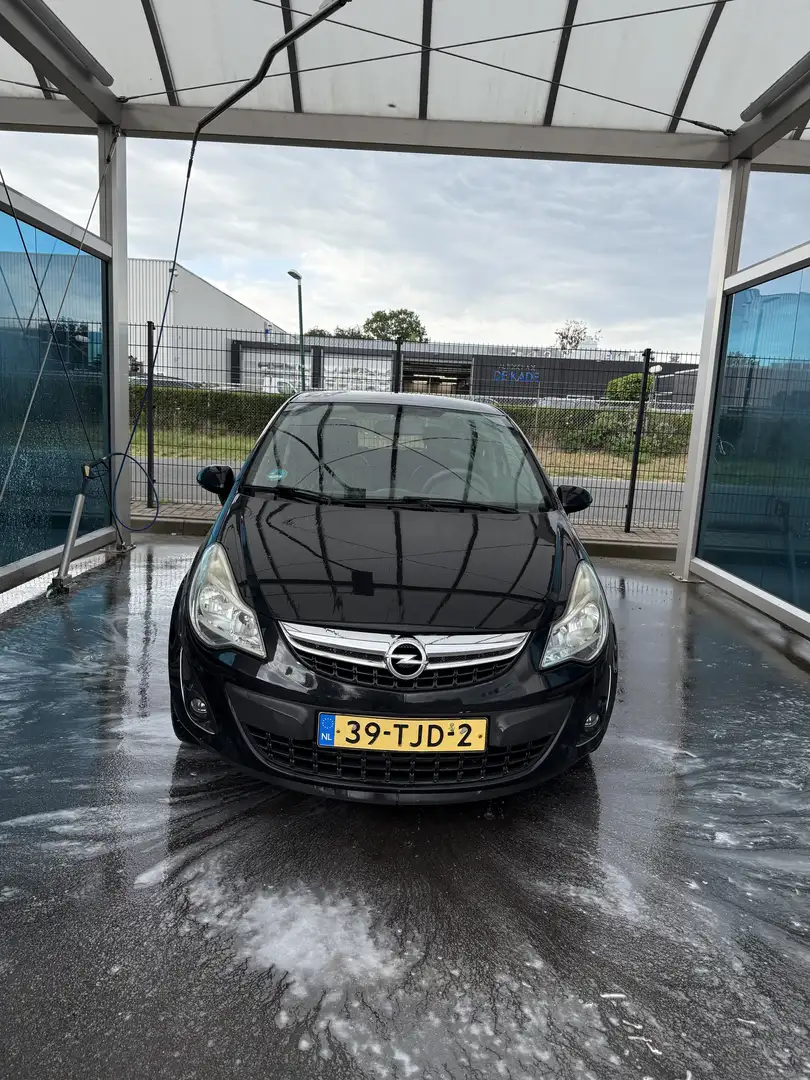 Opel Corsa 1.2 EcoF. An.Edition - LPG verwijderd Schwarz - 1