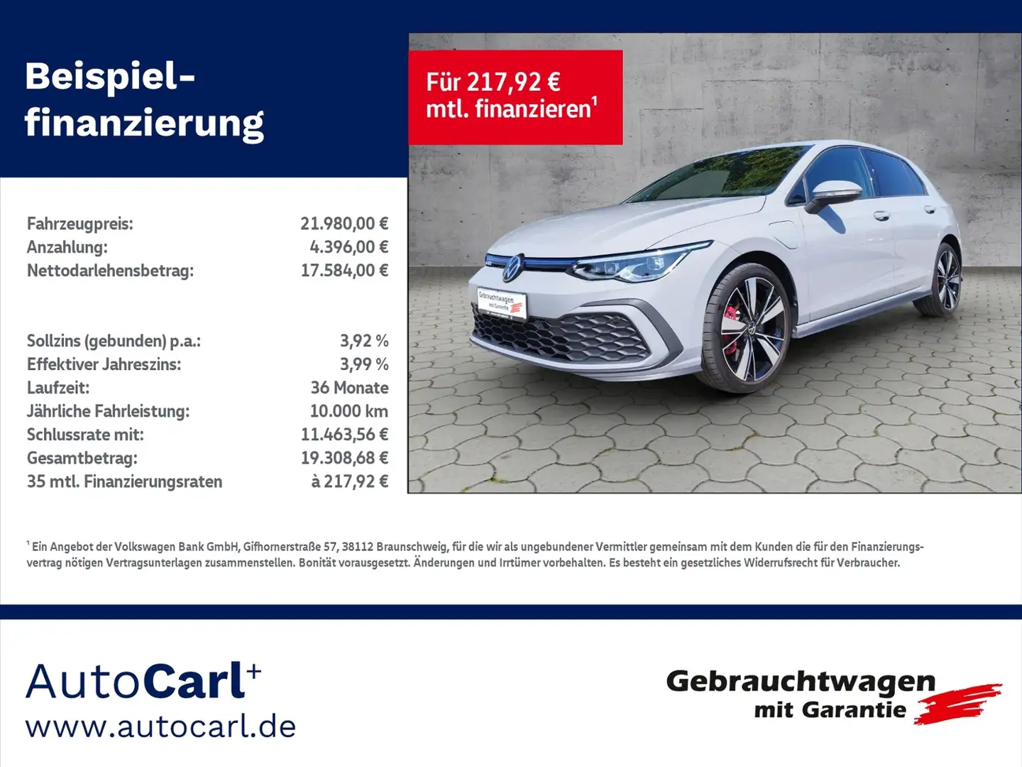 Volkswagen Golf VIII GTE 1.4 eHybrid DSG NAV/SHZ/L+S KLIMA LED NA Gris - 1