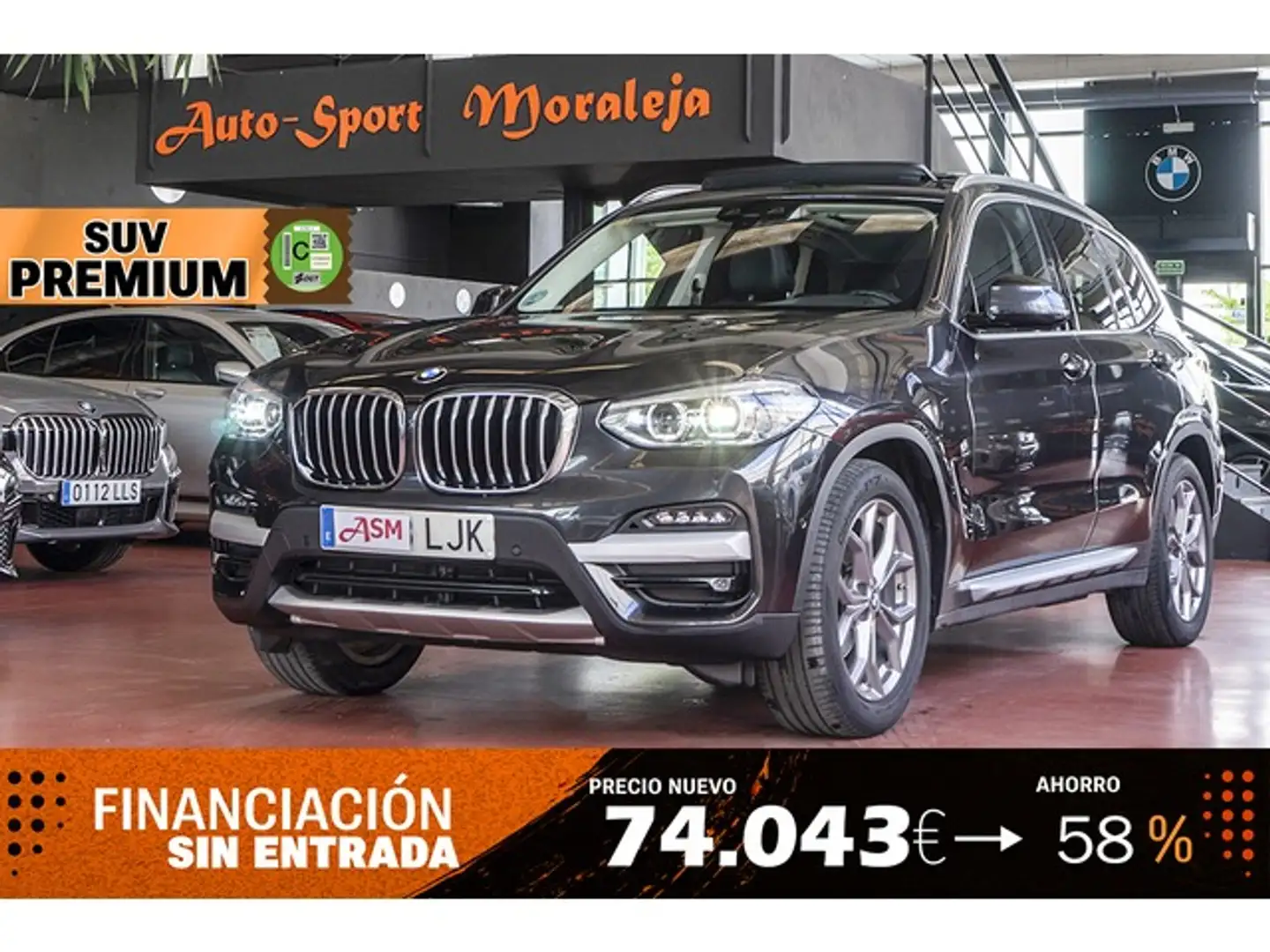 BMW X3 xDrive 20dA Gris - 1