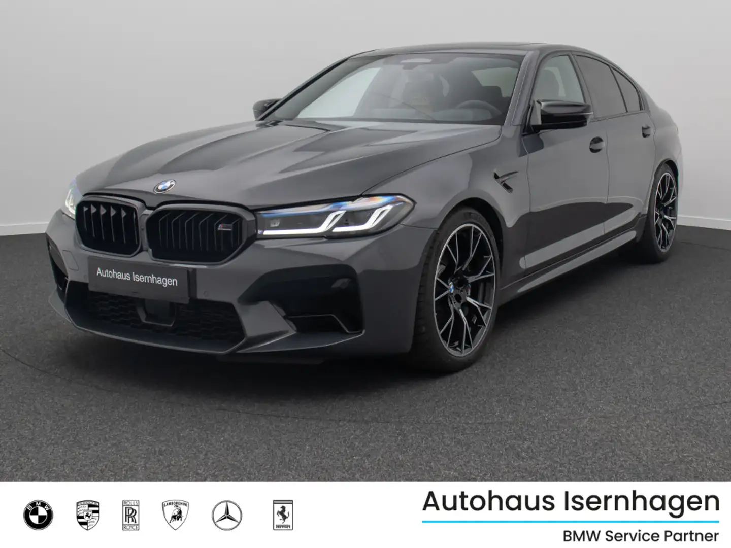 BMW M5 Competition GSD Massage 360°B&W SoftCl TV DAB Сірий - 1