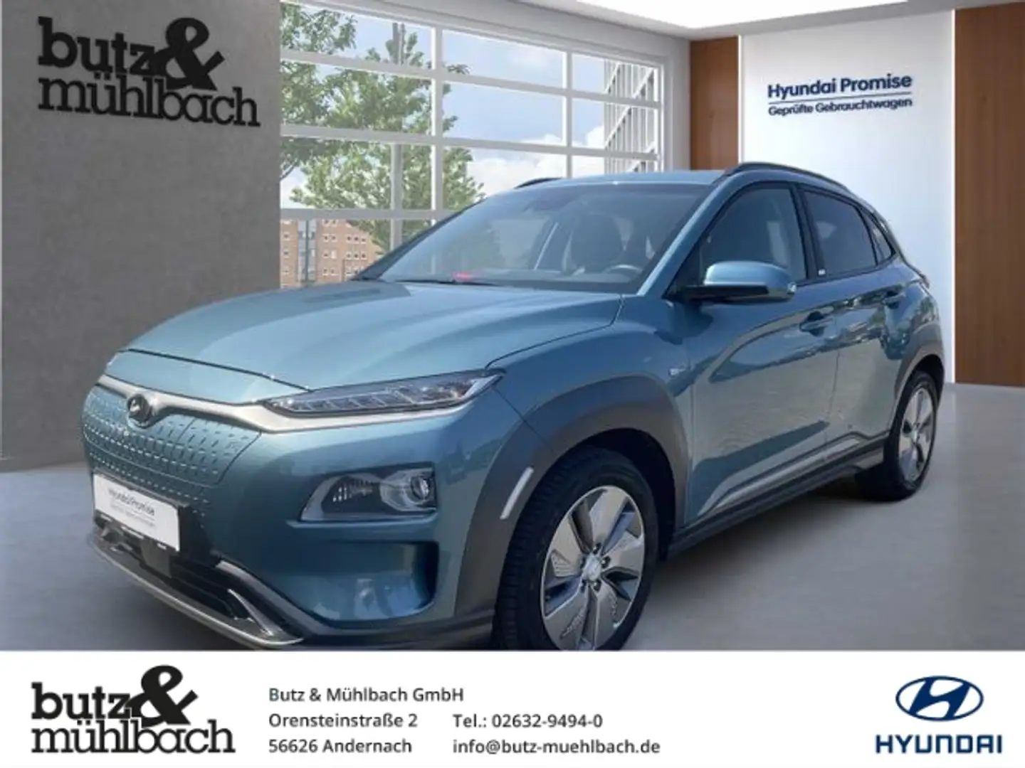 Hyundai KONA EV Style Blau - 1