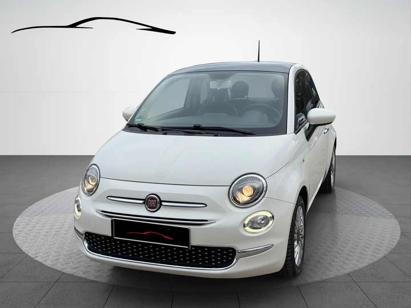 Fiat 500 Lounge / Panorama/Klima/Led/Tempomat/Teilleder White - 1