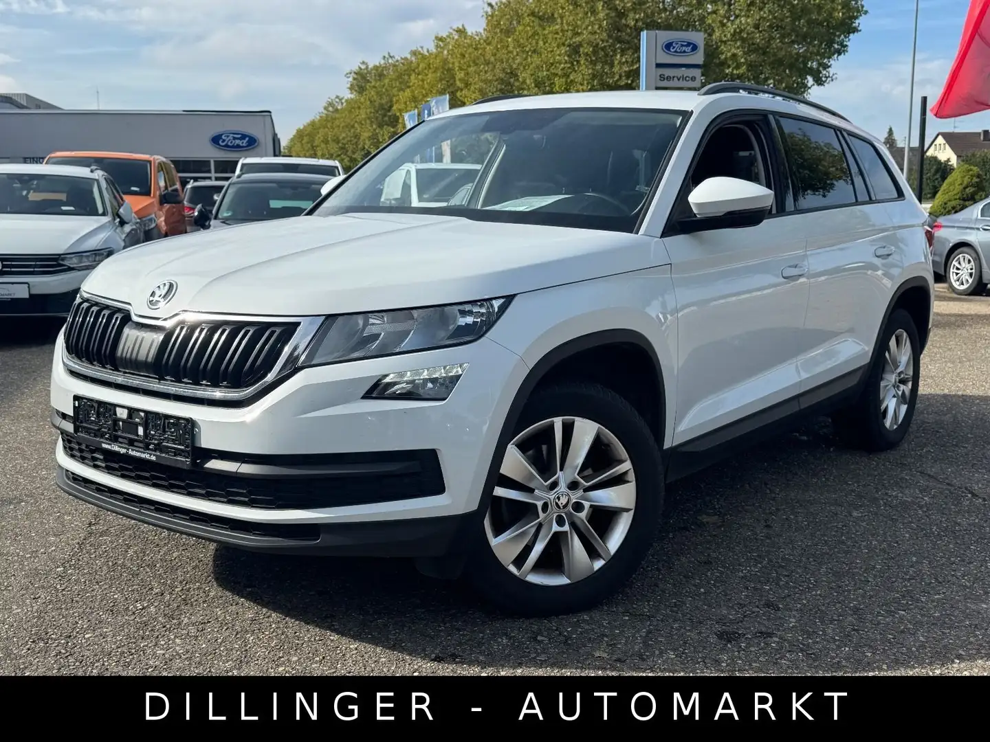 Skoda Kodiaq 2.0 TDI DSG Ambition AHK Leder Navi Temp. Blanc - 1