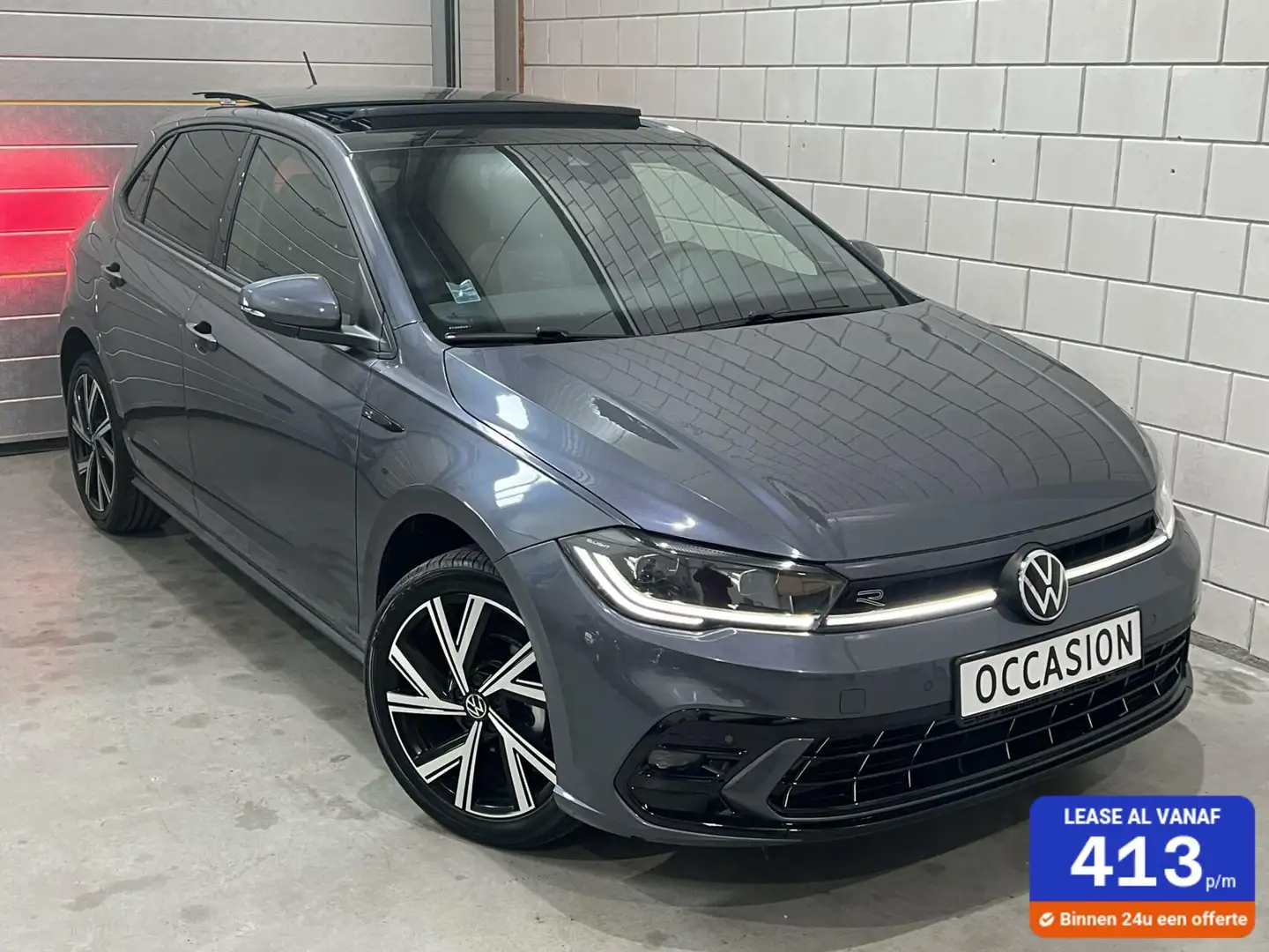 Volkswagen Polo 1.0 TSI 3x R-Line*PANO*IQ LIGHT*CARPLAY*CAMERA*DIG Grijs - 1