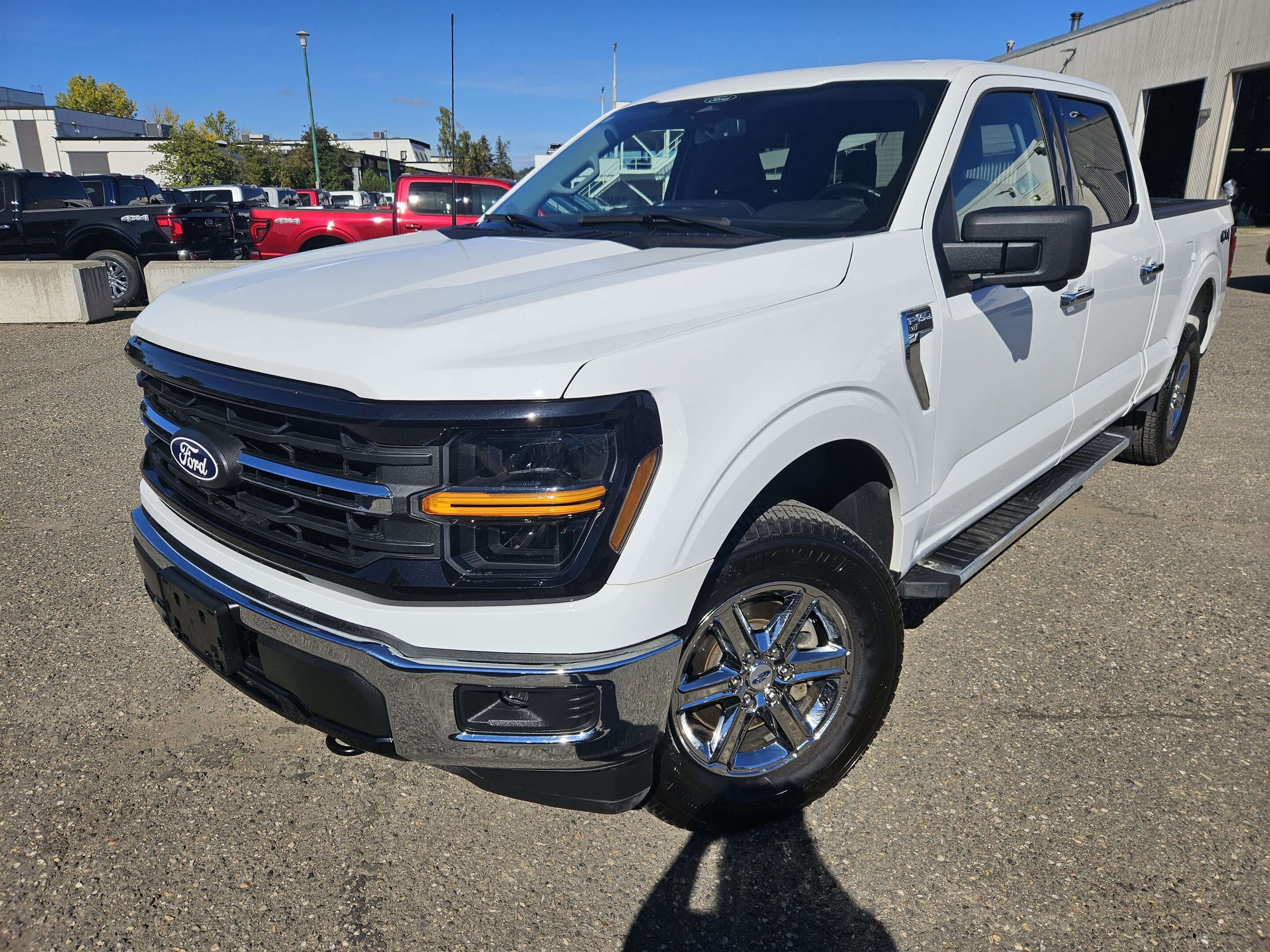 White 2024 Ford F-150 Pickup Truck Four-Wheel Drive Automatic