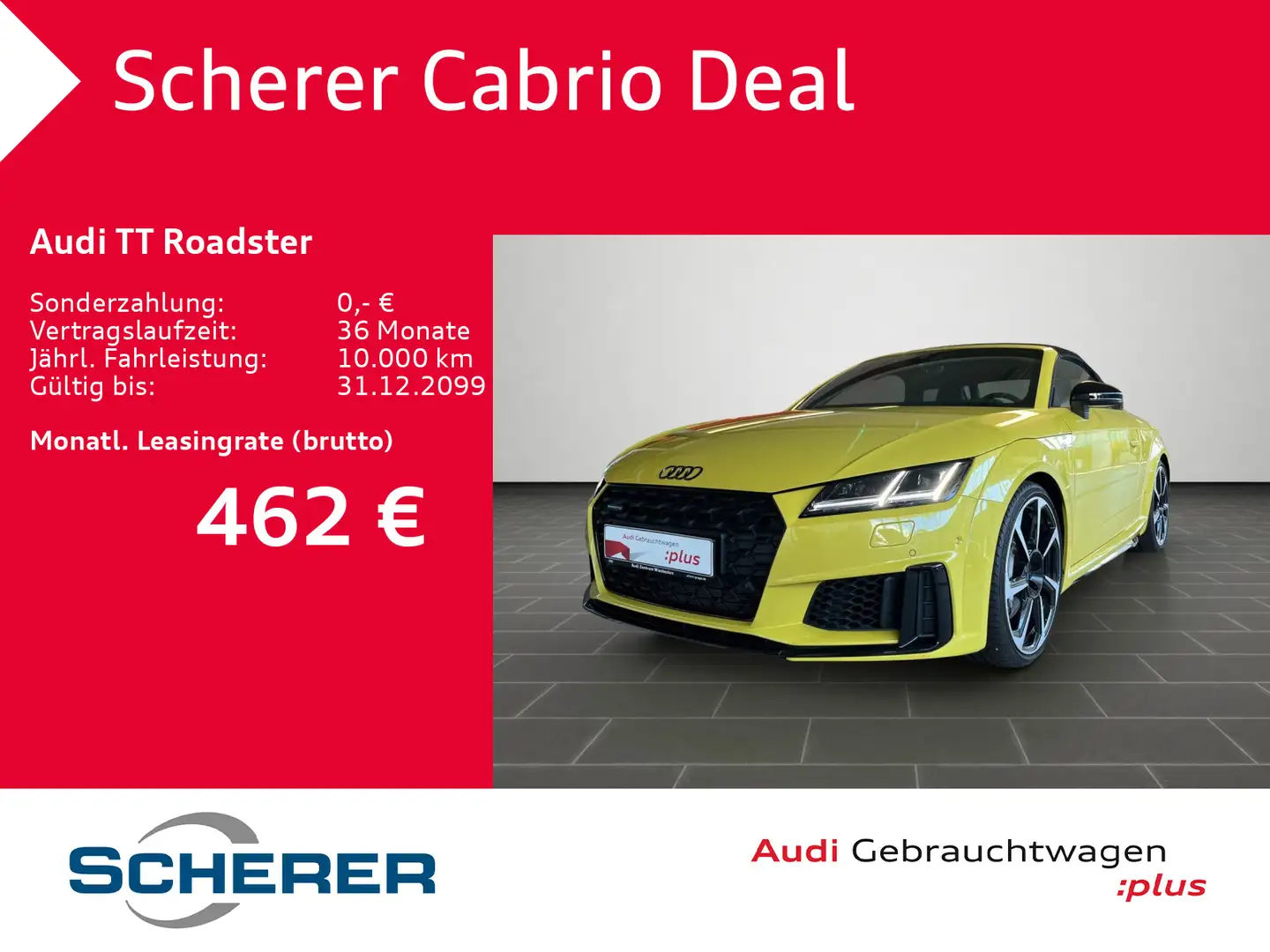 Audi TT 45 TFSI S Line/quattro/S tronic/Navi Jaune - 1