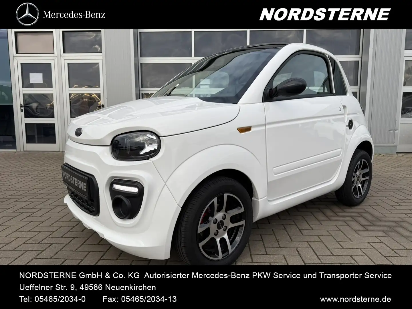 Ligier Microcar Due Ligier Automatk Moped fahren mit 15 Білий - 1