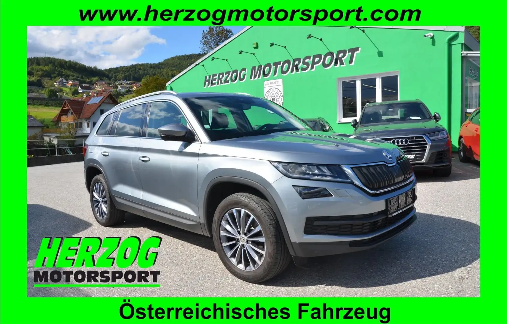 Skoda Kodiaq Kodiaq 2,0TDI 4x4 Style DSG MATRIX AHV T-LEDER 1.B Grau - 1