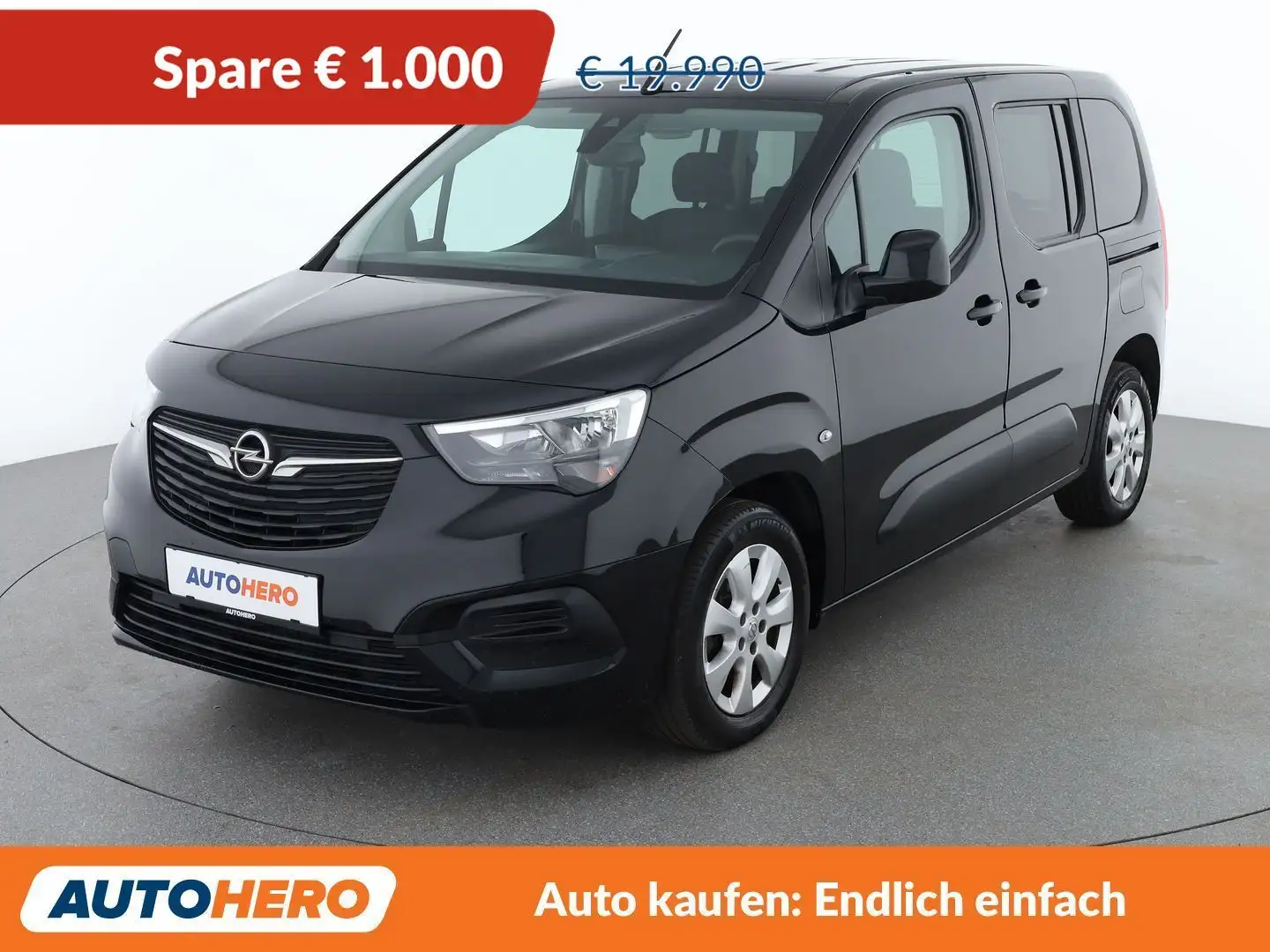 Opel Combo Life 1.2 Turbo Edition Schwarz - 1