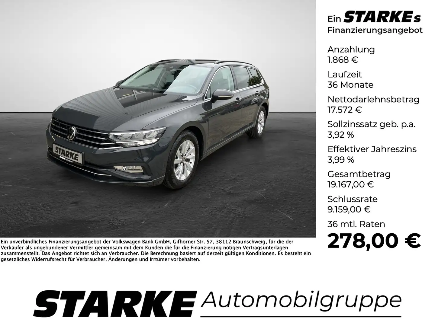Volkswagen Passat Variant 2.0 TDI Business Grijs - 1