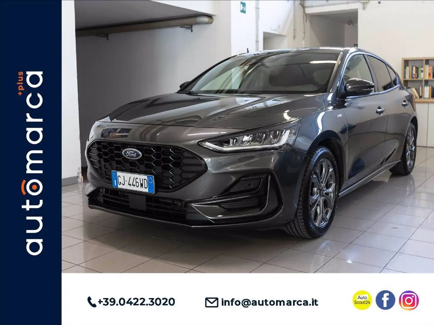 Ford Focus 1.0 ecoboost h ST-Line Design 125cv Gris - 1