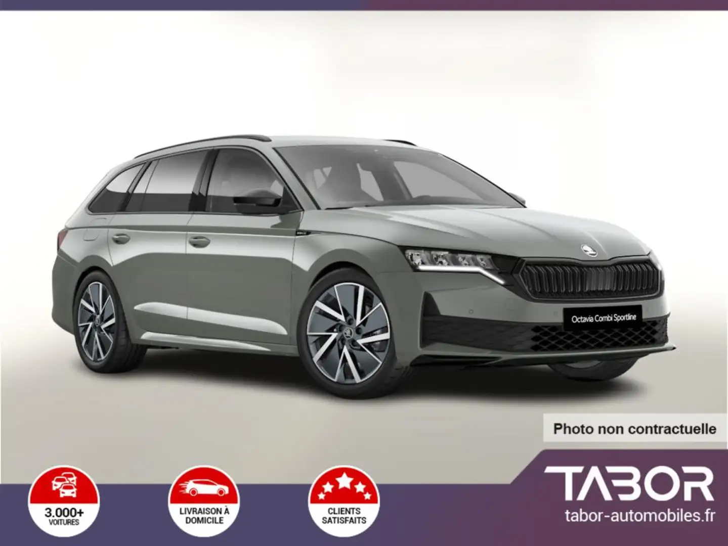 Skoda Octavia Combi DSG Sportl attelage Matrix Gris - 1
