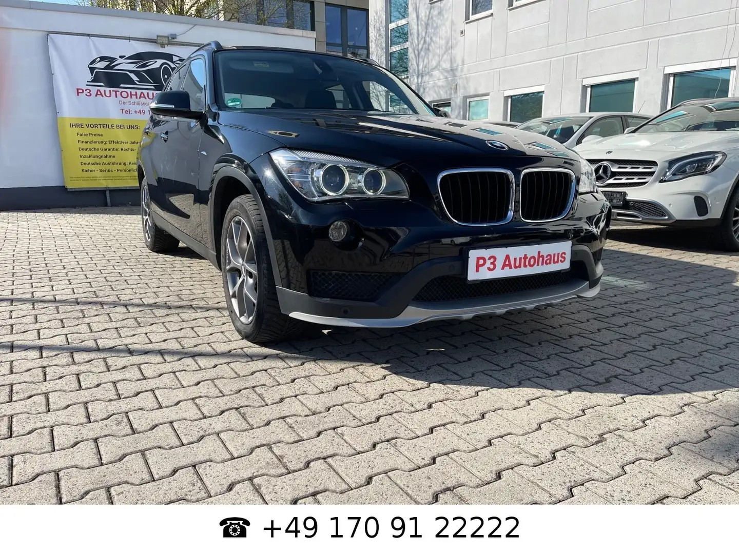BMW X1 Baureihe X1 18 d xDrive/Garantie*AHK*Aut Zwart - 1
