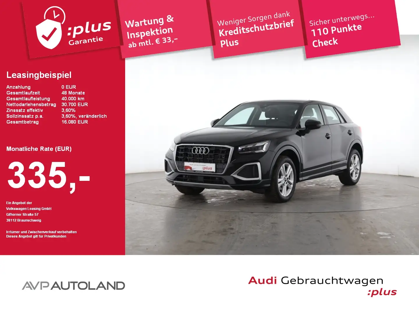 Audi Q2 35 TFSI S tronic advanced AHK | MATRIX-LED Schwarz - 1