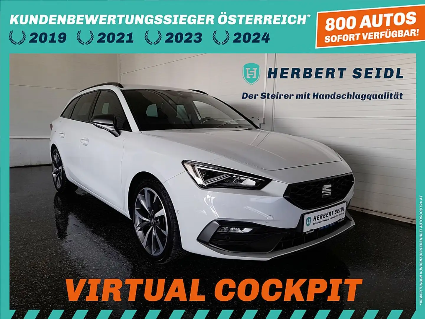 SEAT Leon ST FR LINE 2,0 TDI DSG *18 ZOLL / VOLL-LED / NA... White - 1